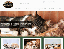 Tablet Screenshot of milfordanimalclinic.com